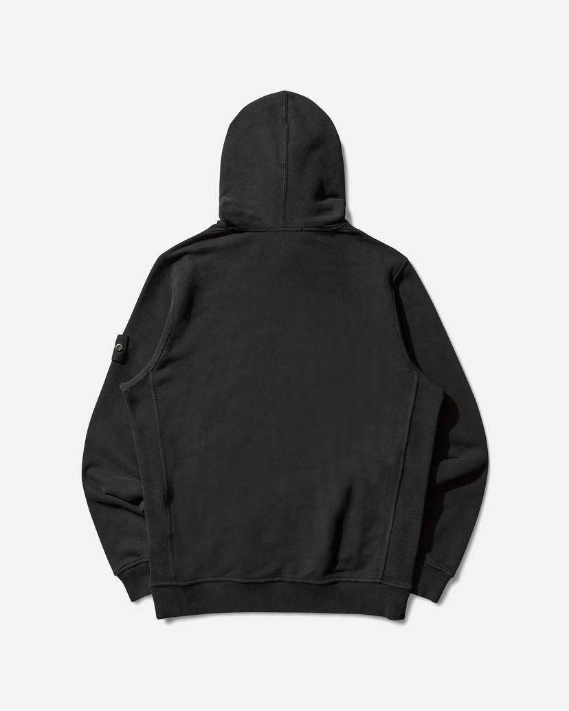 Світшоти Stone Island Garment Dyed Hoodie чорний | K2S15-6100029-S0A20 V0029