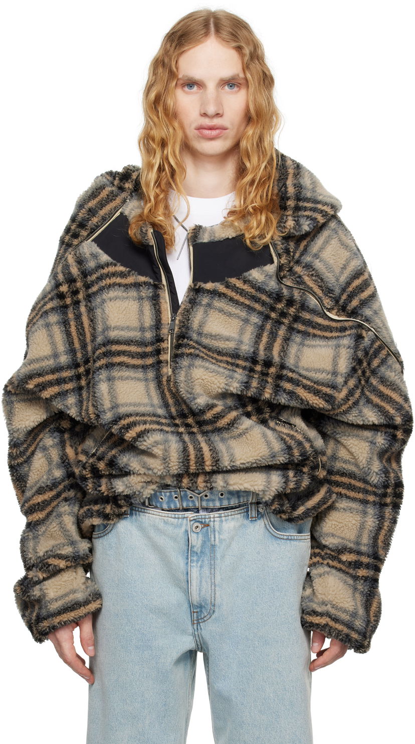 Світшоти Y/PROJECT Insert Hood Fleece Hoodie бежевий | 209JA003
