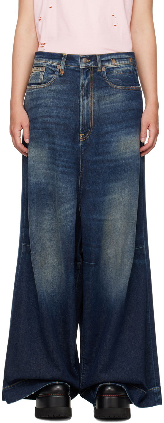 Джинси R13 R13 Jesse Wide Leg Jeans Синій | R13WD082 D144A