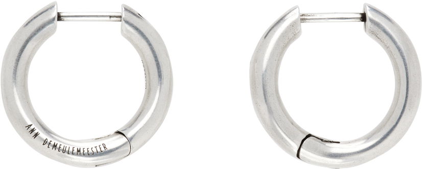 Сережки Ann Demeulemeester Ann Demeulemeester Alina Silver-Tone Hoop Earrings Металік | 2520-W-JE06-JW020-070