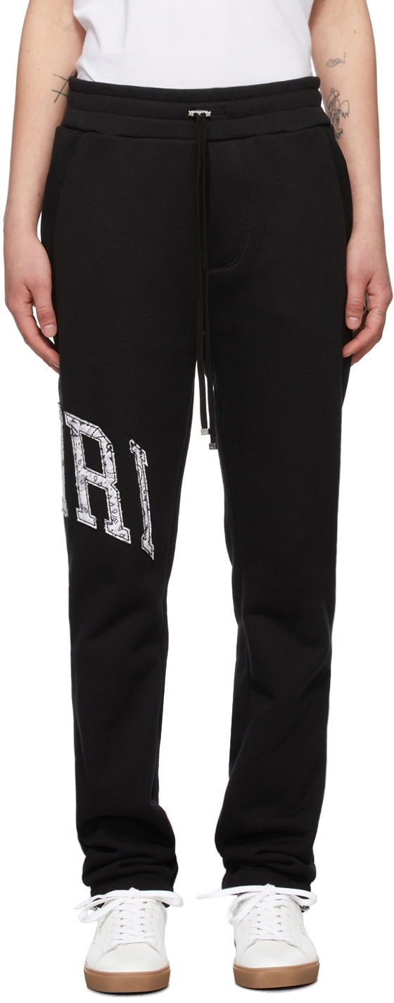 Спортивні штани AMIRI AMIRI Logo Varsity Lounge Pants чорний | MJSP003