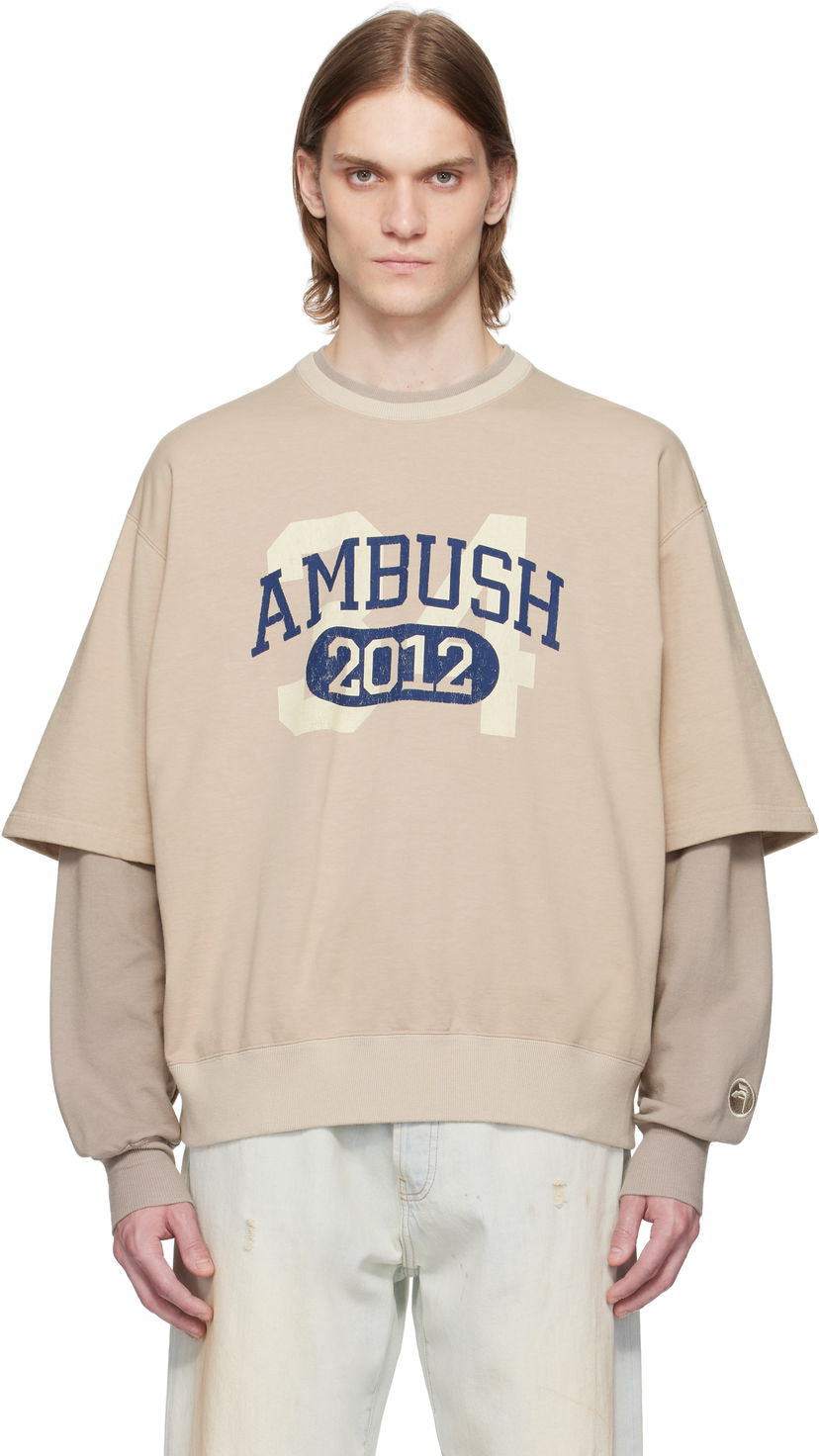 Cветр Ambush AMBUSH Layered Sweatshirt бежевий | 12115331