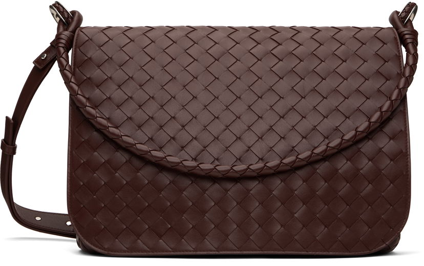 Сумка Bottega Veneta Bottega Veneta Swing Messenger Bag Коричневий | 795074V2HL12130