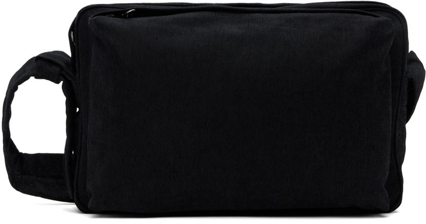 Сумка Solid Homme Solid Homme Washed Velvet Denim Cross Bag чорний | S243BA01
