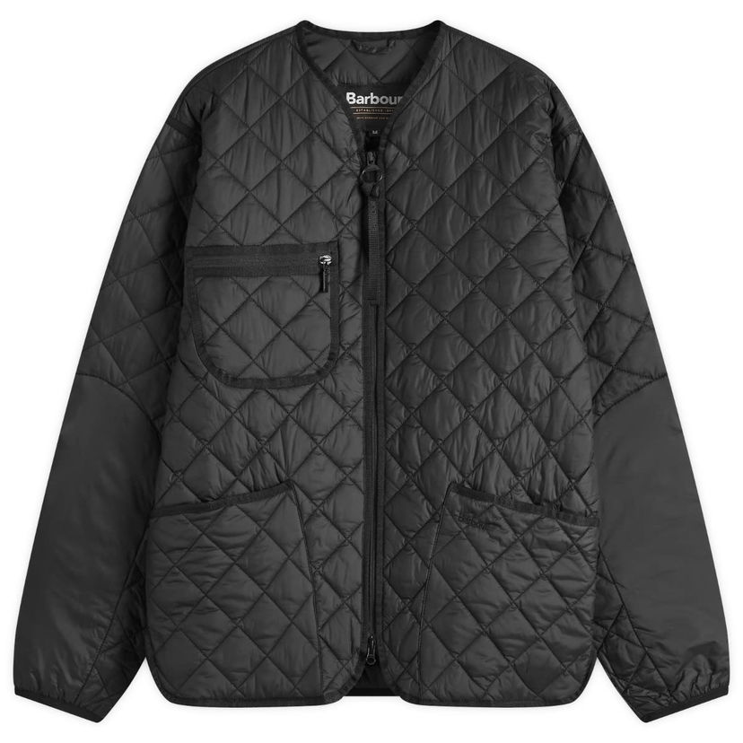 Пуховик Barbour Heritage Liddesdale Liner Quilted Jacket чорний | MQU1788BK11