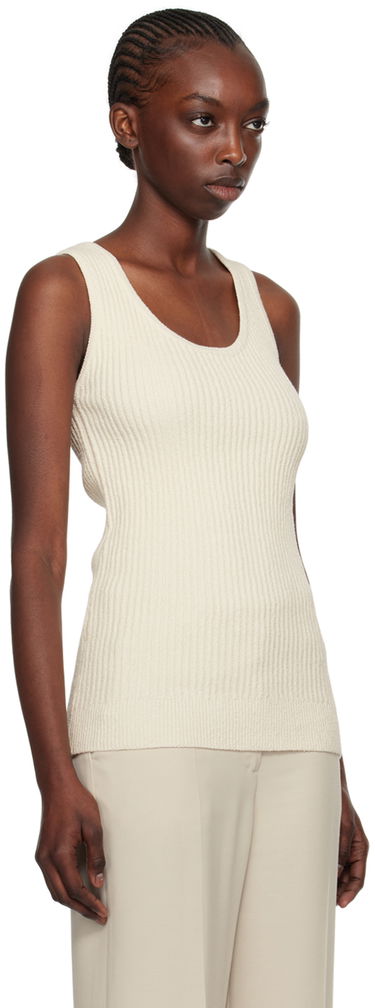 Безрукавка TOTEME Textured Tank Top білий | 242-WRT1670-YA0042, 1