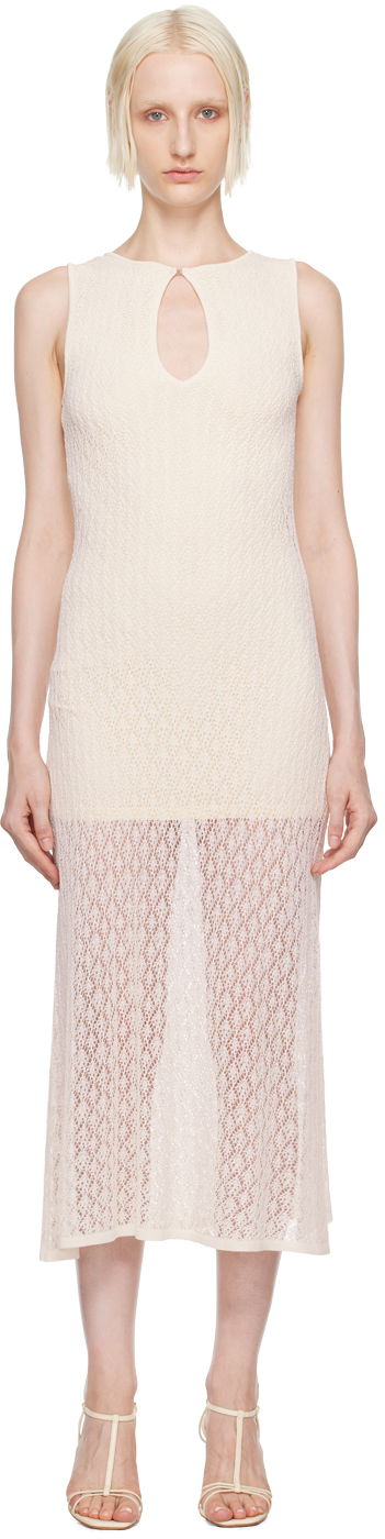 плаття BEC + BRIDGE BEC + BRIDGE Aurora Keyhole Maxi Dress білий | W24-12244