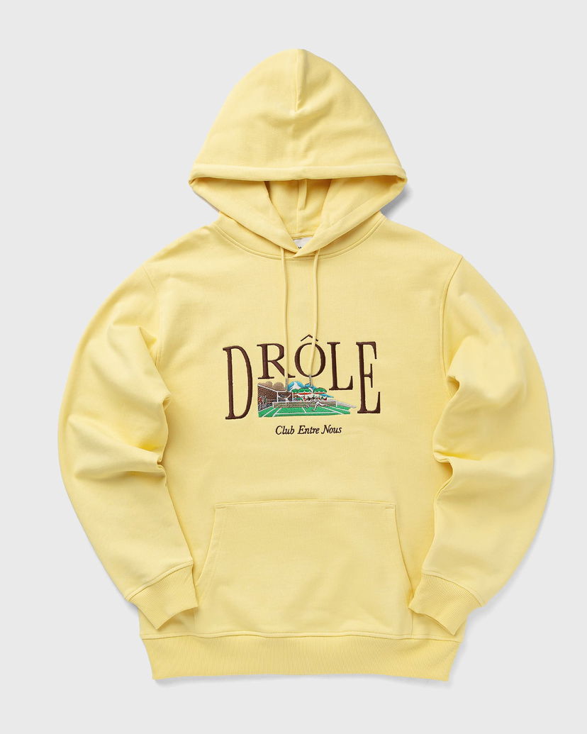 Світшоти Drôle de Monsieur Drôle de Monsieur Le Tennis Court Hoodie XXL Жовтий | G-HO176-CO127-LYL