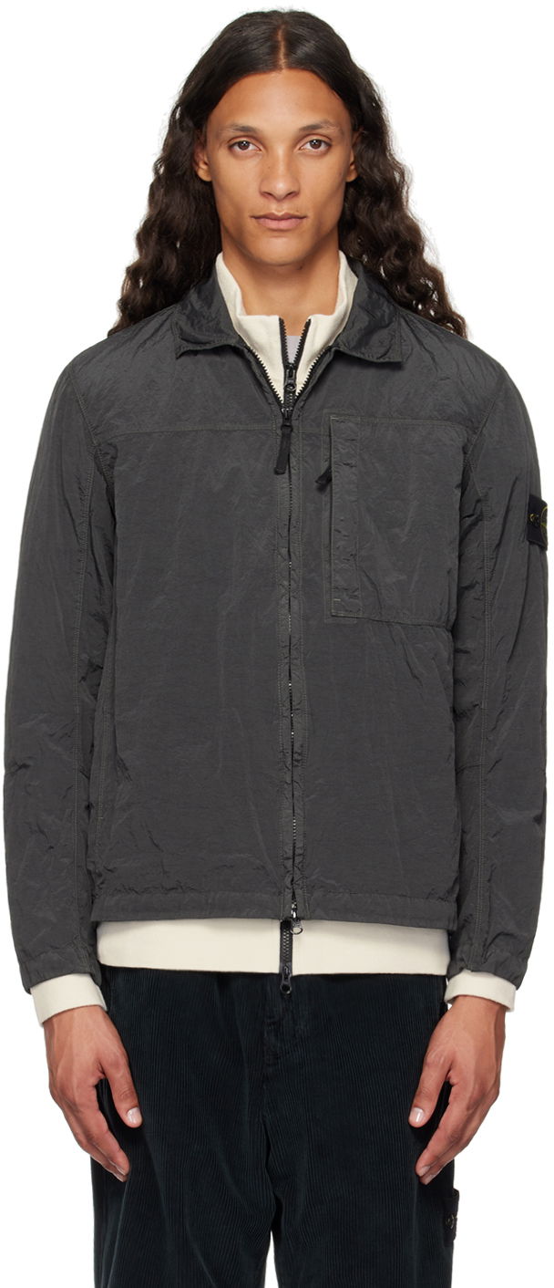 Куртка Stone Island Black Nylon Metal Jacket Сірий | 811511819