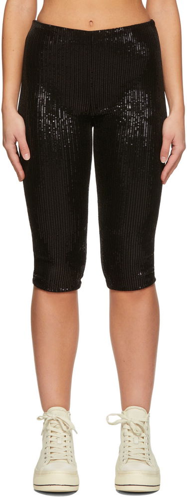 Легінси We11done We11done Sequin Cycling Shorts чорний | WD-PT1-22-295-W-BK, 0
