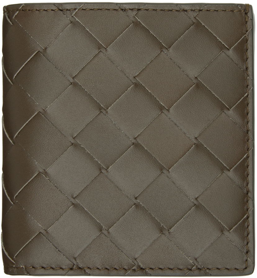Гаманець Bottega Veneta Intrecciato Slim Bi-Fold Wallet Коричневий | 749400 VCPQ6 3392