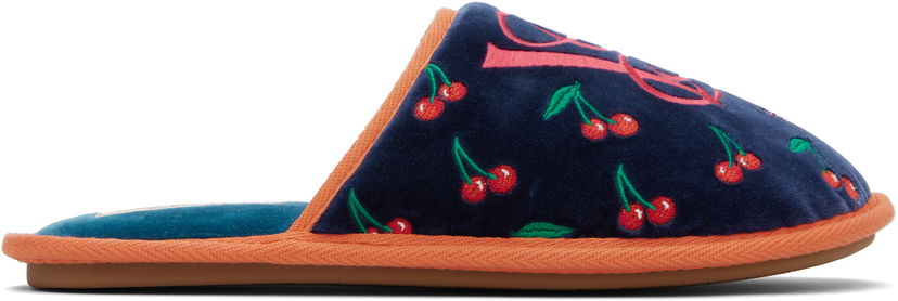 Кросівки та взуття Valentino Valentino Garavani Ta Chambre Slippers темно-синій | 7Y2S0J88SNJ