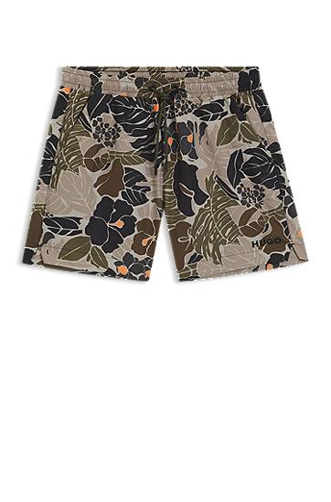 Шорти BOSS Quick-Dry Printed Swim Shorts бежевий | 50510061