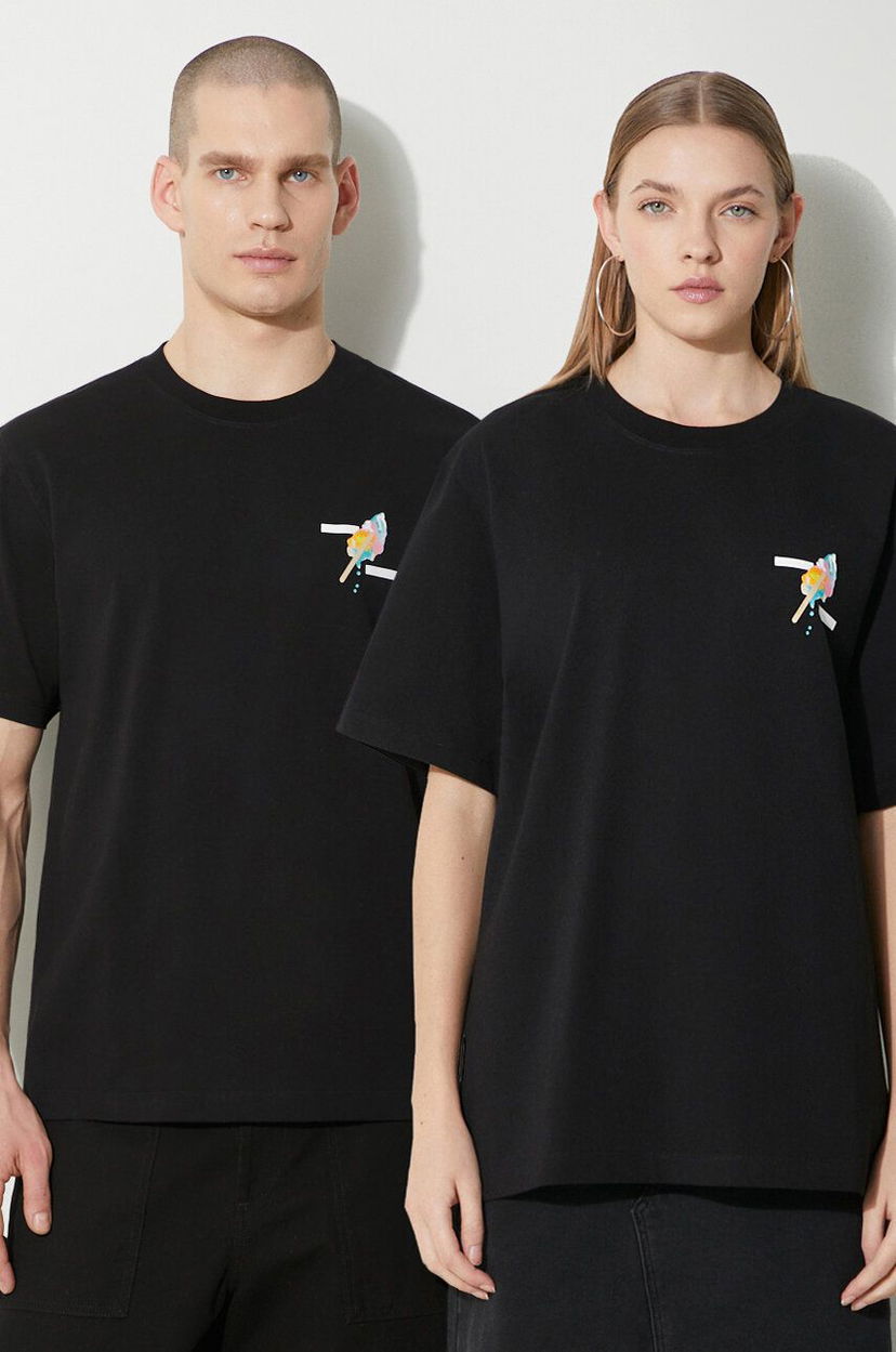 Футболка Filling Pieces Gelato T-Shirt With Print чорний | 74434021861
