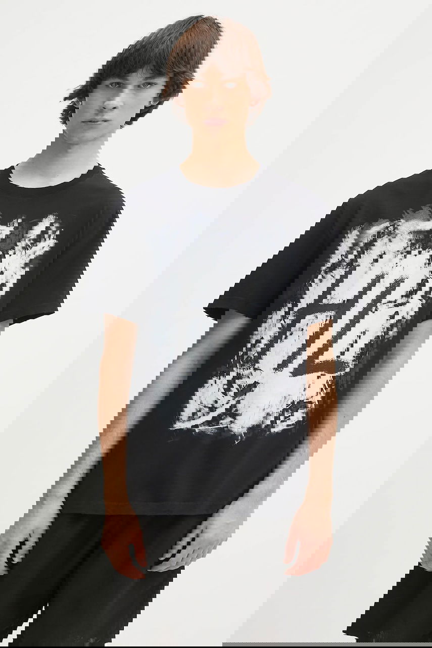 Футболка Helmut Lang Helmut Lang Scribble Graphic T-Shirt чорний | P02HM511, 0