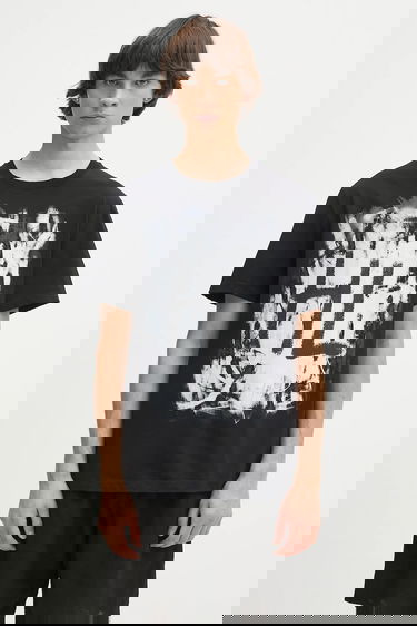 Футболка Helmut Lang Helmut Lang Scribble Graphic T-Shirt чорний | P02HM511, 0