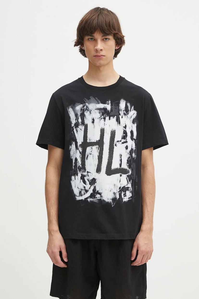 Футболка Helmut Lang Helmut Lang Scribble Graphic T-Shirt чорний | P02HM511