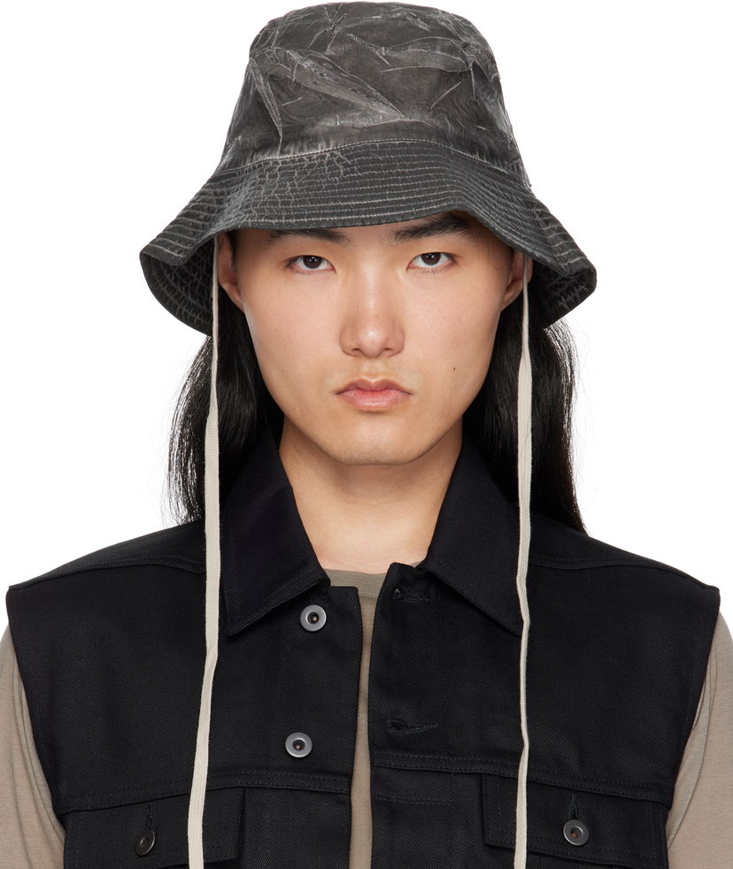 Капелюх Rick Owens Rick Owens DRKSHDW Hollywood Gilligan Bucket Hat чорний | DA01E3479 PF
