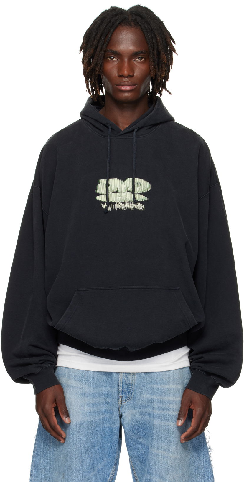 Світшоти VETEMENTS Vetements 'DVD' Oversized Hoodie чорний | UH76HD380B
