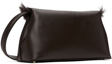 Сумочка TOTEME Shearling T-Lock Clutch Bag Коричневий | 244-WAL0055-LE0084, 2