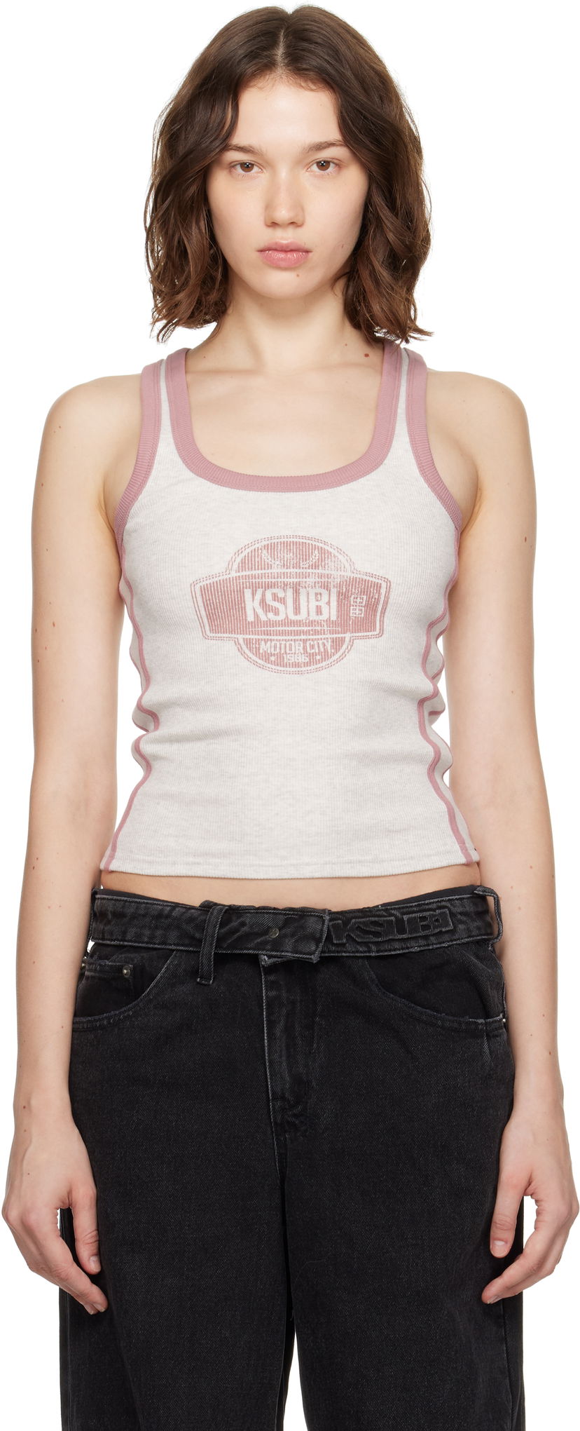 Безрукавка Ksubi Ksubi Pitt Lane Origin Tank Top білий | WPF25SI002