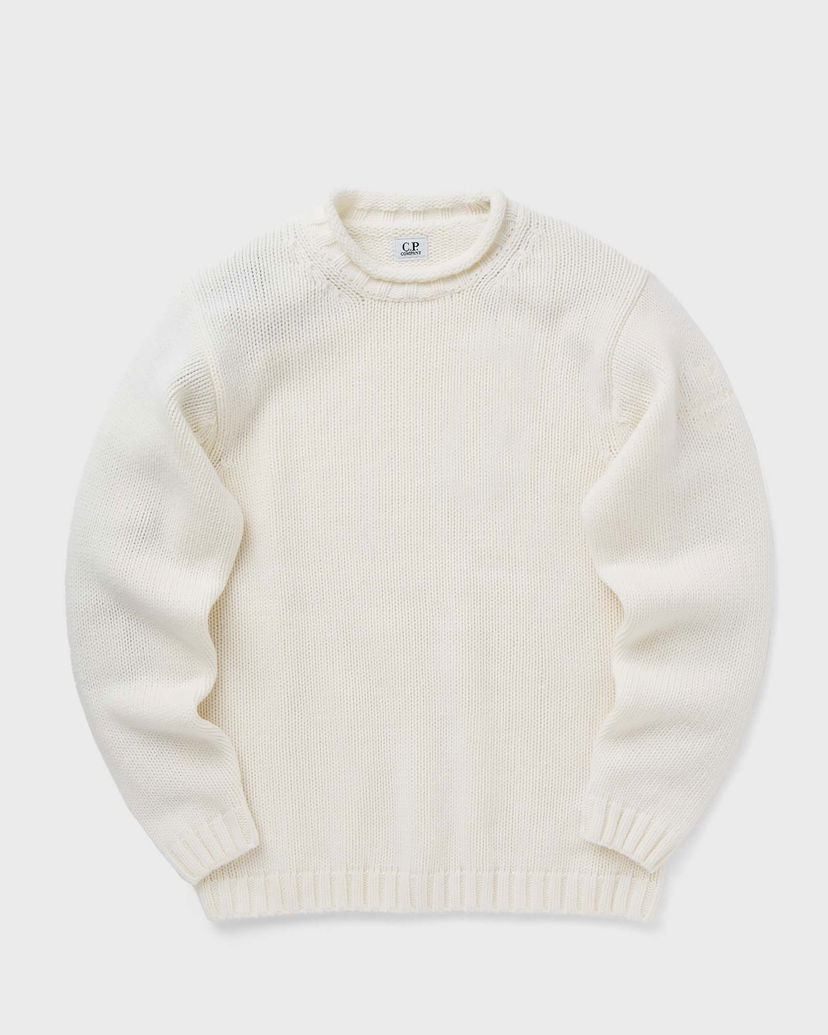 Cветр C.P. Company LAMBSWOOL GRS BOXY MOCK NECK KNIT білий | 17CMKN171A110149A-103
