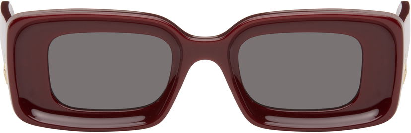 Сонцезахисні окуляри Loewe Loewe Rectangular Sunglasses Бордовий | LW40101IM4666A 840126861099