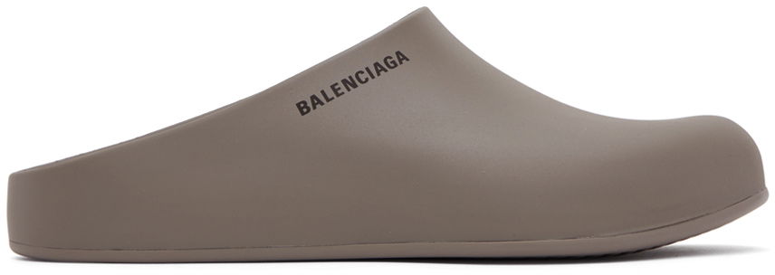 Кросівки та взуття Balenciaga Pool Slide Clogs "Grey" Сірий | 699129-W1S8V-1010, 0