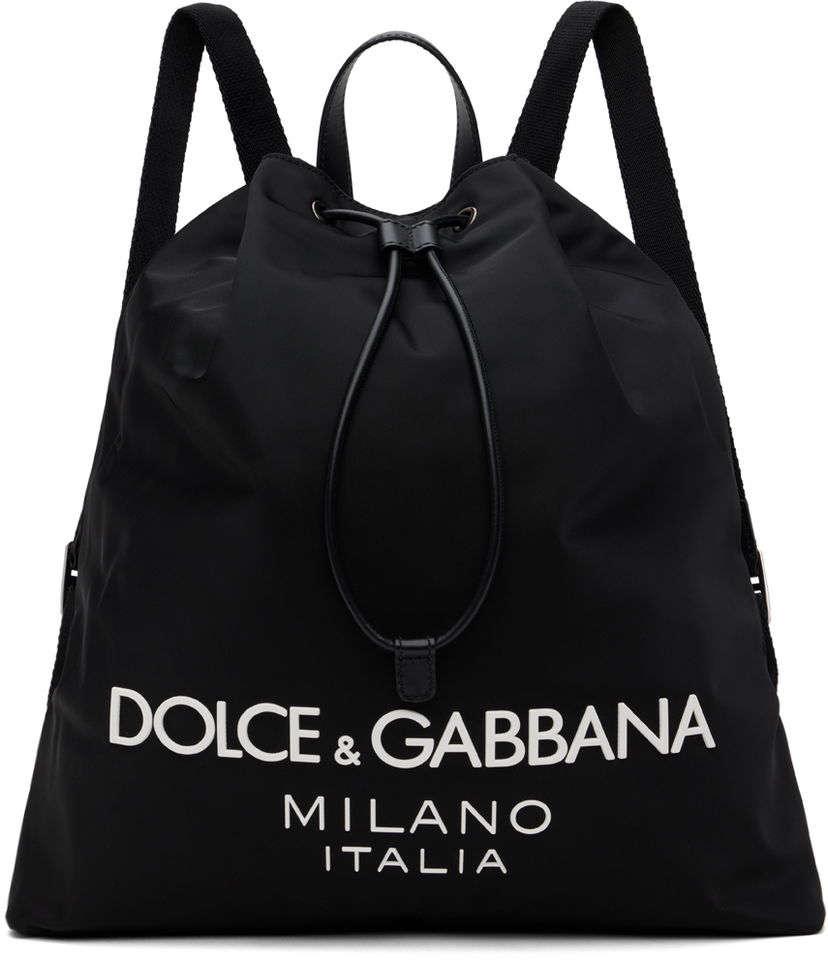 Рюкзак Dolce & Gabbana Drawstring Backpack чорний | BM2336AG182