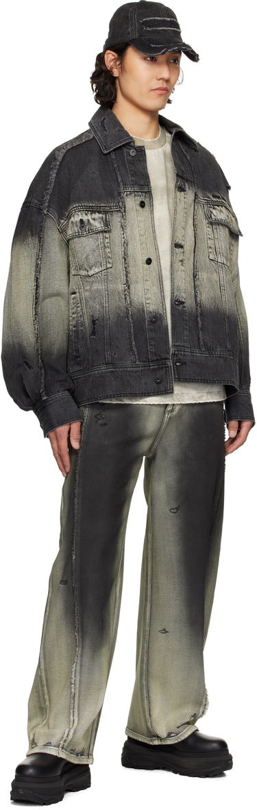 Куртка Feng Chen Wang Feng Chen Wang Gradient Denim Jacket Сірий | FUS19JK03, 3