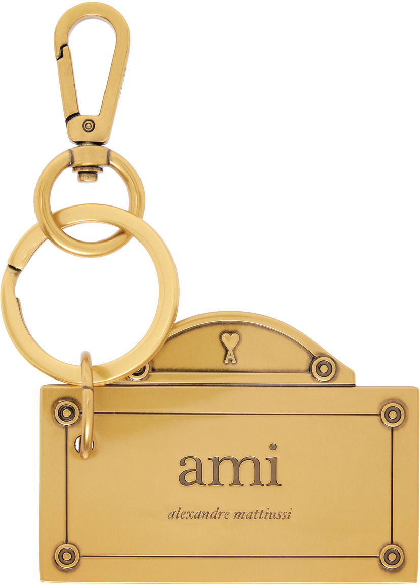 Брелоки AMI AMI Street Plate Keychain Металік | UKR913.369