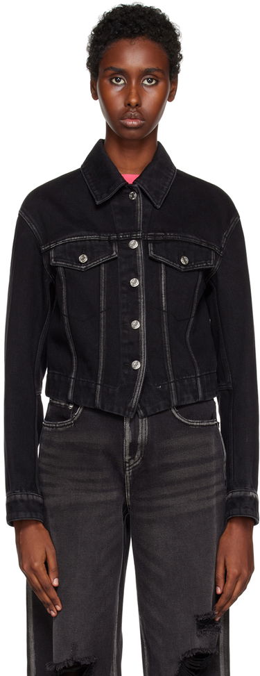 Куртка We11done We11done V-Line Denim Jacket чорний | WD-DJ3-22-330-W-BK, 0