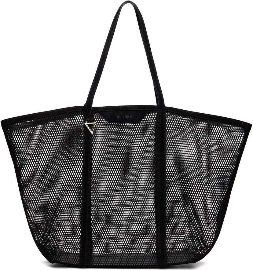 сумка-тоут The Attico Attico Via del Mare Mesh Tote чорний | 250WAH00053 EEE102AA