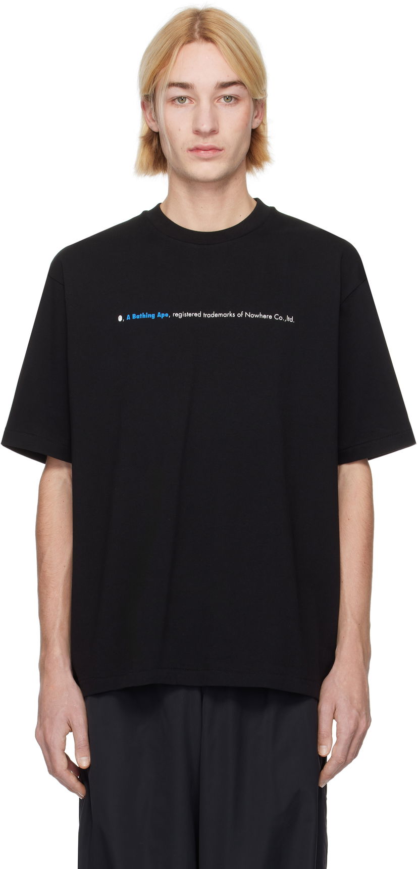 Футболка BAPE Relaxed Fit Logo T-shirt чорний | 001TEK801319M