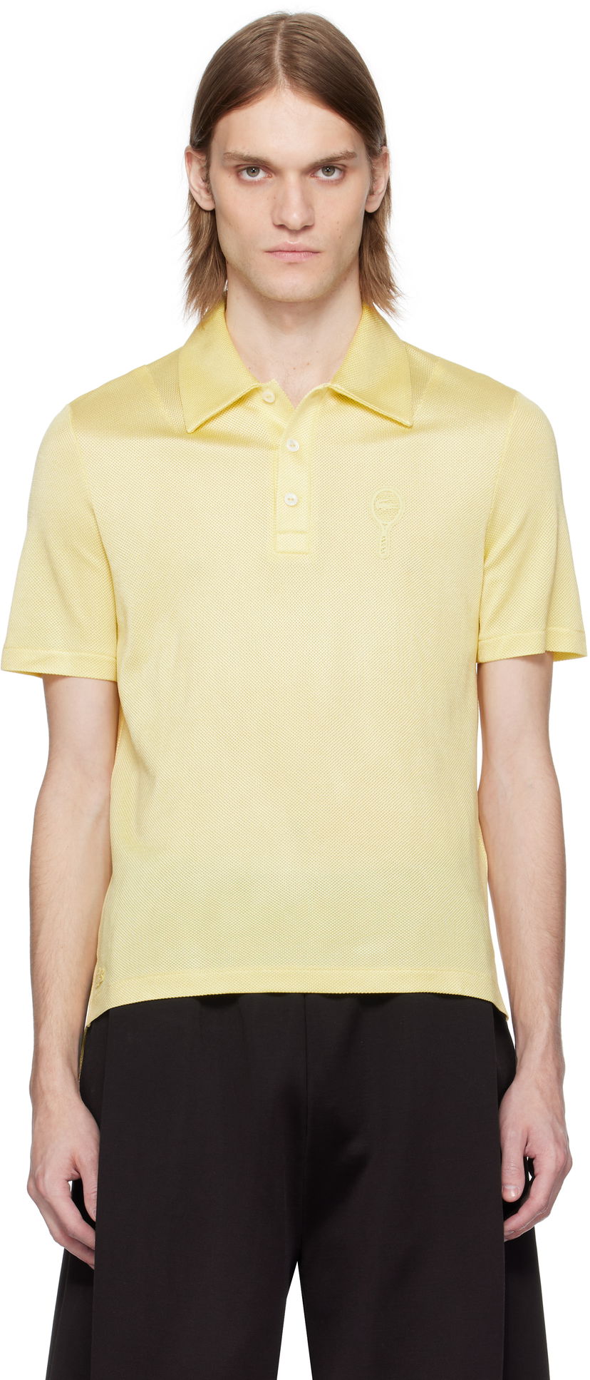 Сорочка поло Lacoste Lacoste Runway Regular Fit Satin Piqué Polo Жовтий | DH6801