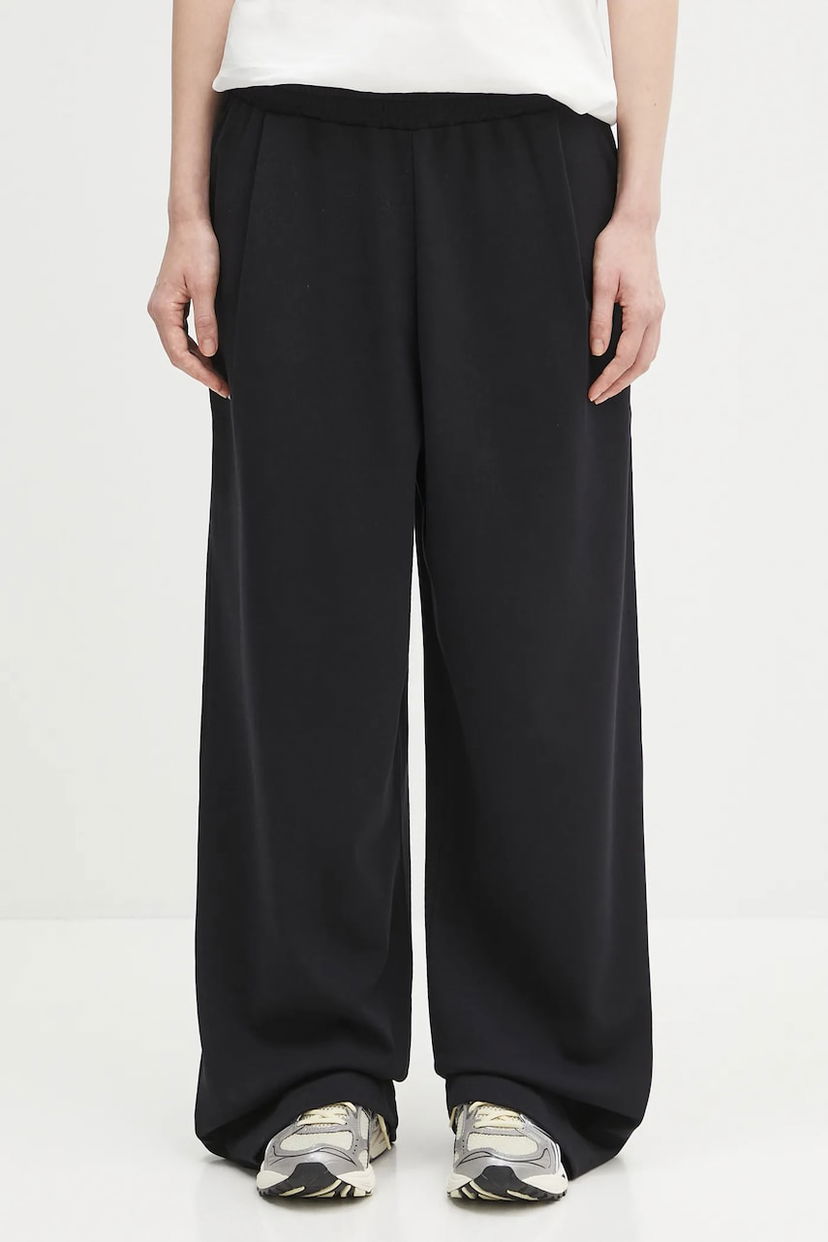 Штани PANGAIA Pangaia DNA Double Jersey Pleated Trousers чорний | 10002356