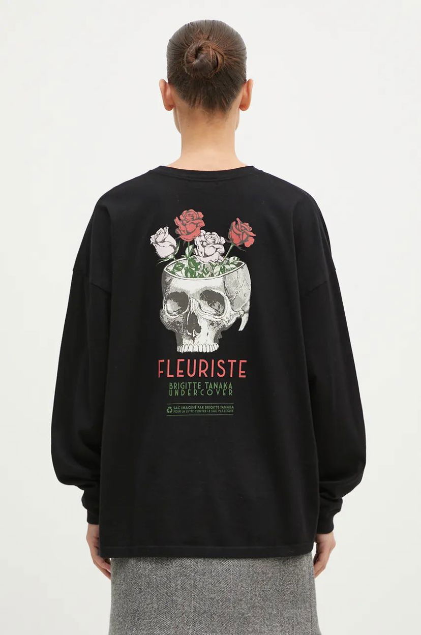 Футболка UNDERCOVER Long Sleeve T-Shirt чорний | UC2D1892.1