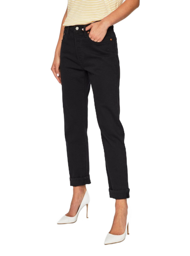 Джинси Levi's 501 High Rise Straight Crop Jean чорний | 36200-0085