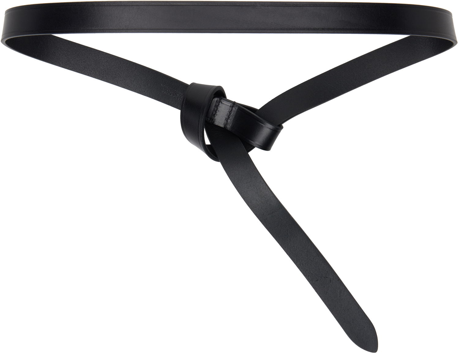 Ремені ISABEL MARANT Kirka Leather Knot Tie Belt чорний | 24ACE248CFA-A3B65A, 1
