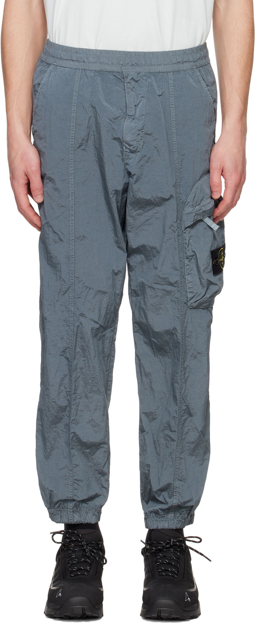 Штани карго Stone Island Stone Island Regenerated Nylon Metal ECONYL Cargo Pants Сірий | K1S15 3100006 S0019