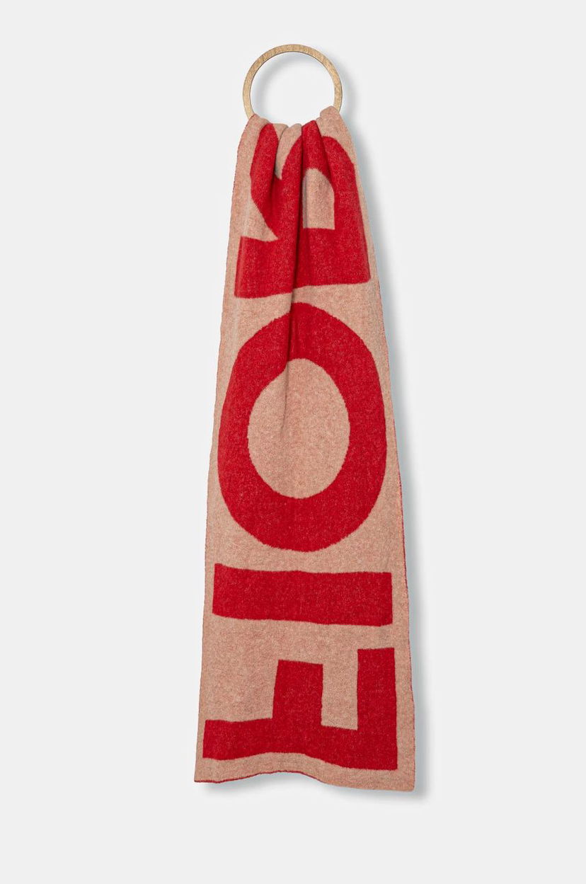 Шарф Fiorucci Alpaca Blend Knitted Scarf Червоний | U01FPASC213KN10RD01