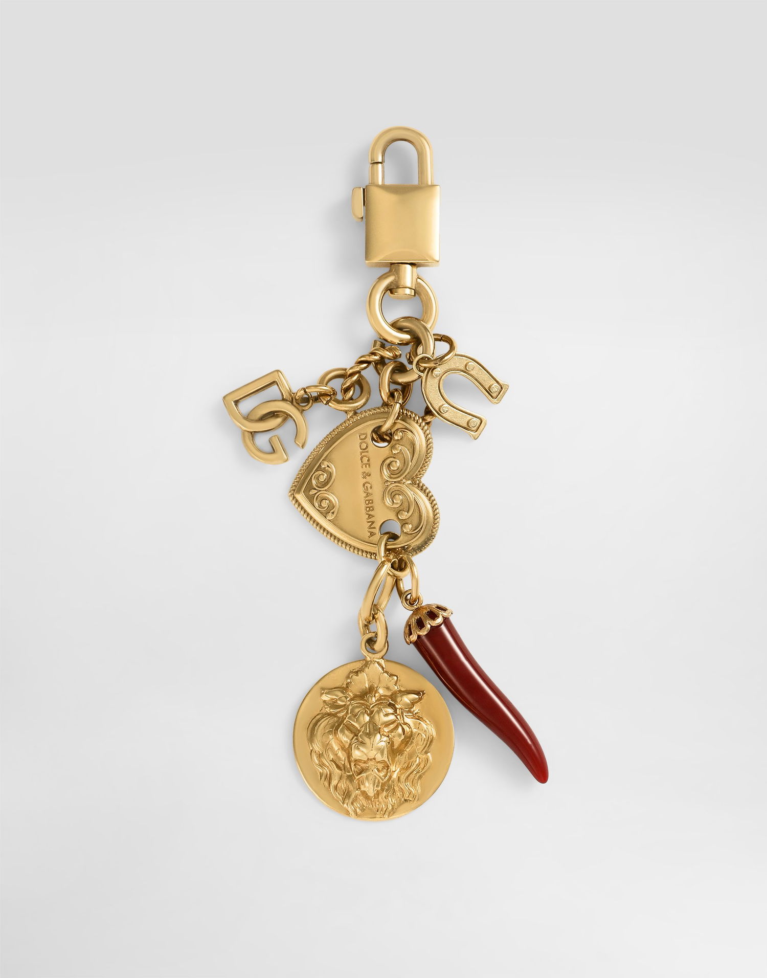 Брелоки Dolce & Gabbana Gold-Tone Keychain With Charms Металік | BI3364A65708J901, 0