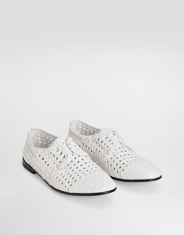Аксесуари Dolce & Gabbana Dolce & Gabbana Woven Leather Derby Shoes білий | A10872A9M0880002, 1