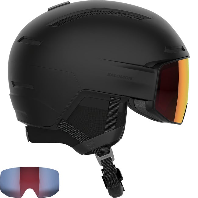 Спортивне обладнання Salomon Driver Prime Sigma Plus Ski and Snowboard Helmet with Sigma Photochromic Visor чорний | L47010900
