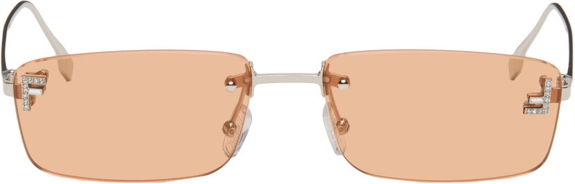 Сонцезахисні окуляри FENDI Fendi 'Fendi First' Crystal Sunglasses Помаранчевий | FE4172USW5416J 192337228865