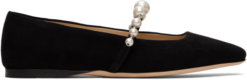 Аксесуари Jimmy Choo Jimmy Choo Ade Pearl Ballerina Flats чорний | ADE FLAT SZR