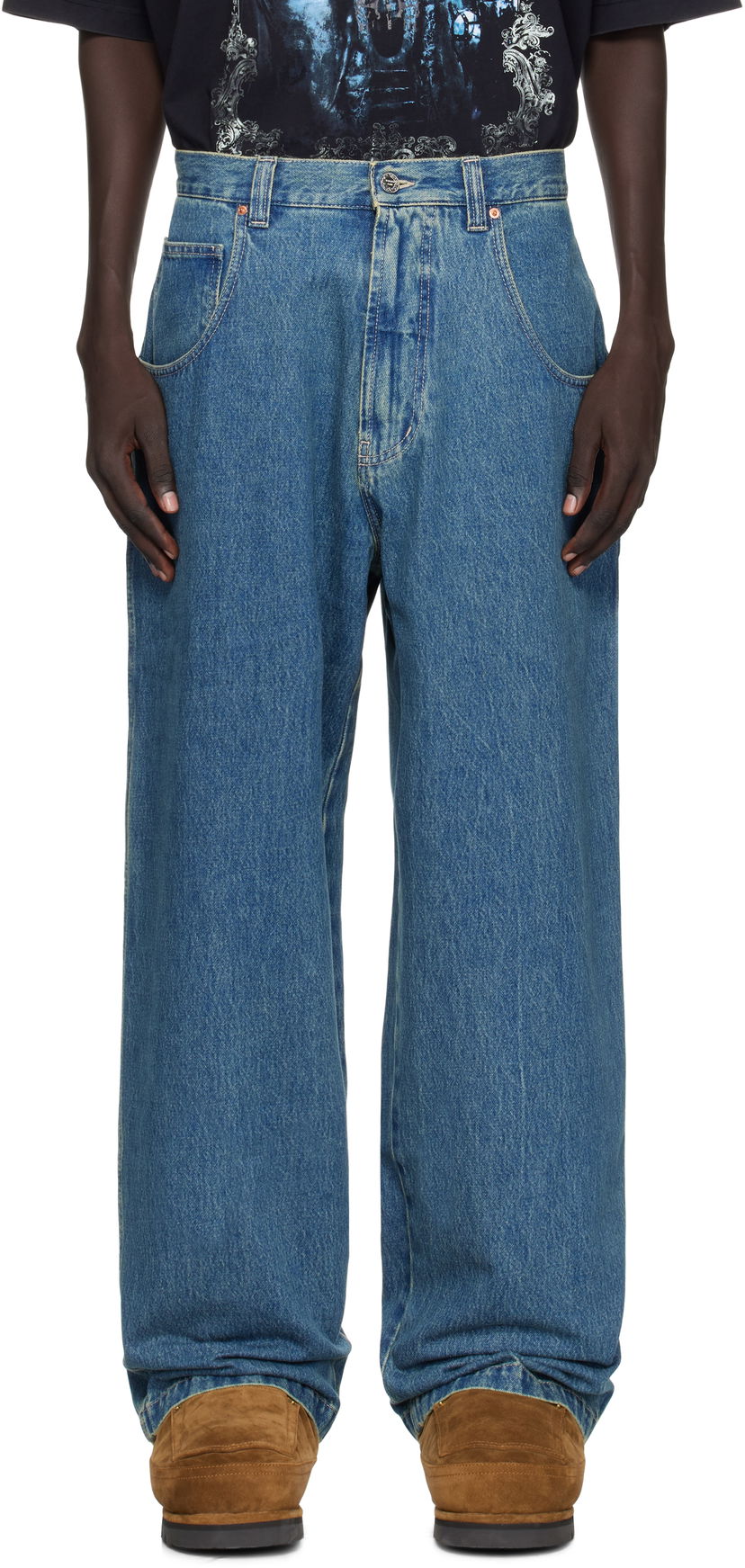 Джинси VETEMENTS Vetements Hip-Hop Jeans Синій | UH76DP250VB