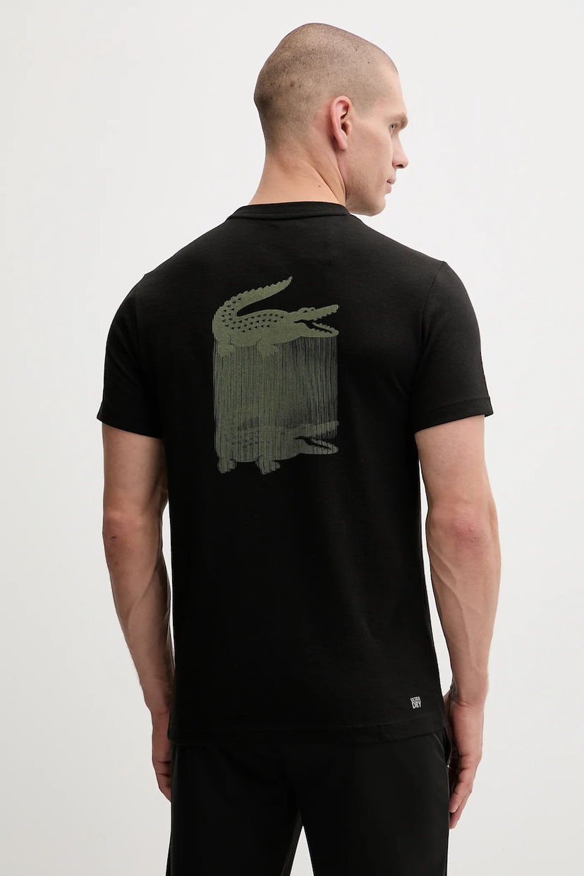 Футболка Lacoste Lacoste Graphic T-Shirt чорний | TH4780