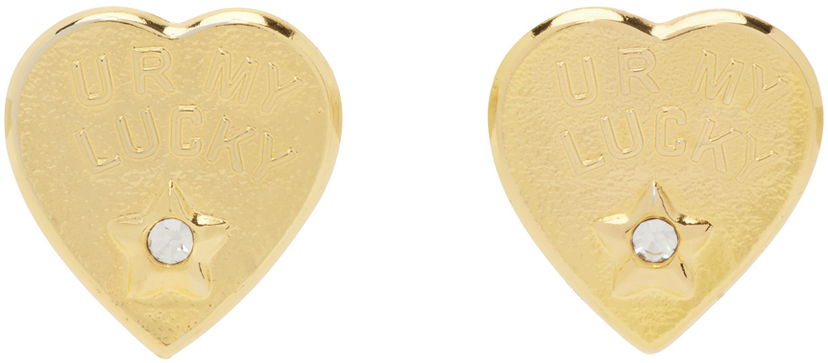 Сережки Chopova Lowena Chopova Lowena Lucky Star Heart Earrings Металік | 6431