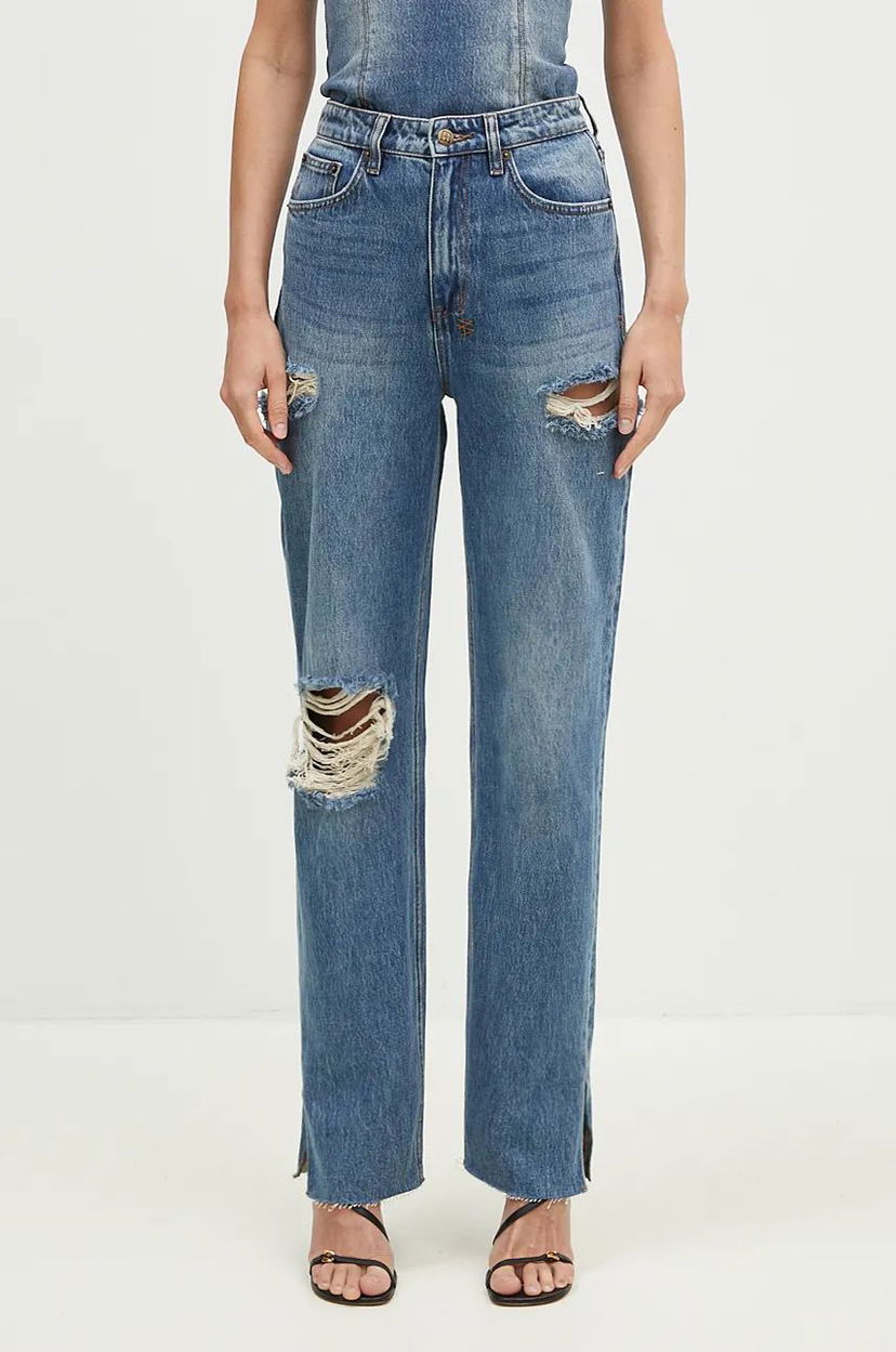 Джинси Ksubi High Waist Ripped Jeans Синій | WFA24DJ001